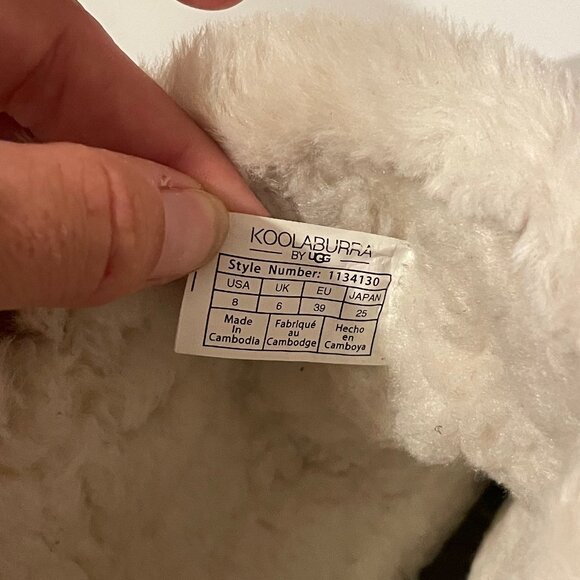 Koolaburra by UGG Aubrei Mini Booties Size 8 Women’s Brown Suede Faux Shearling - Picture 7 of 10